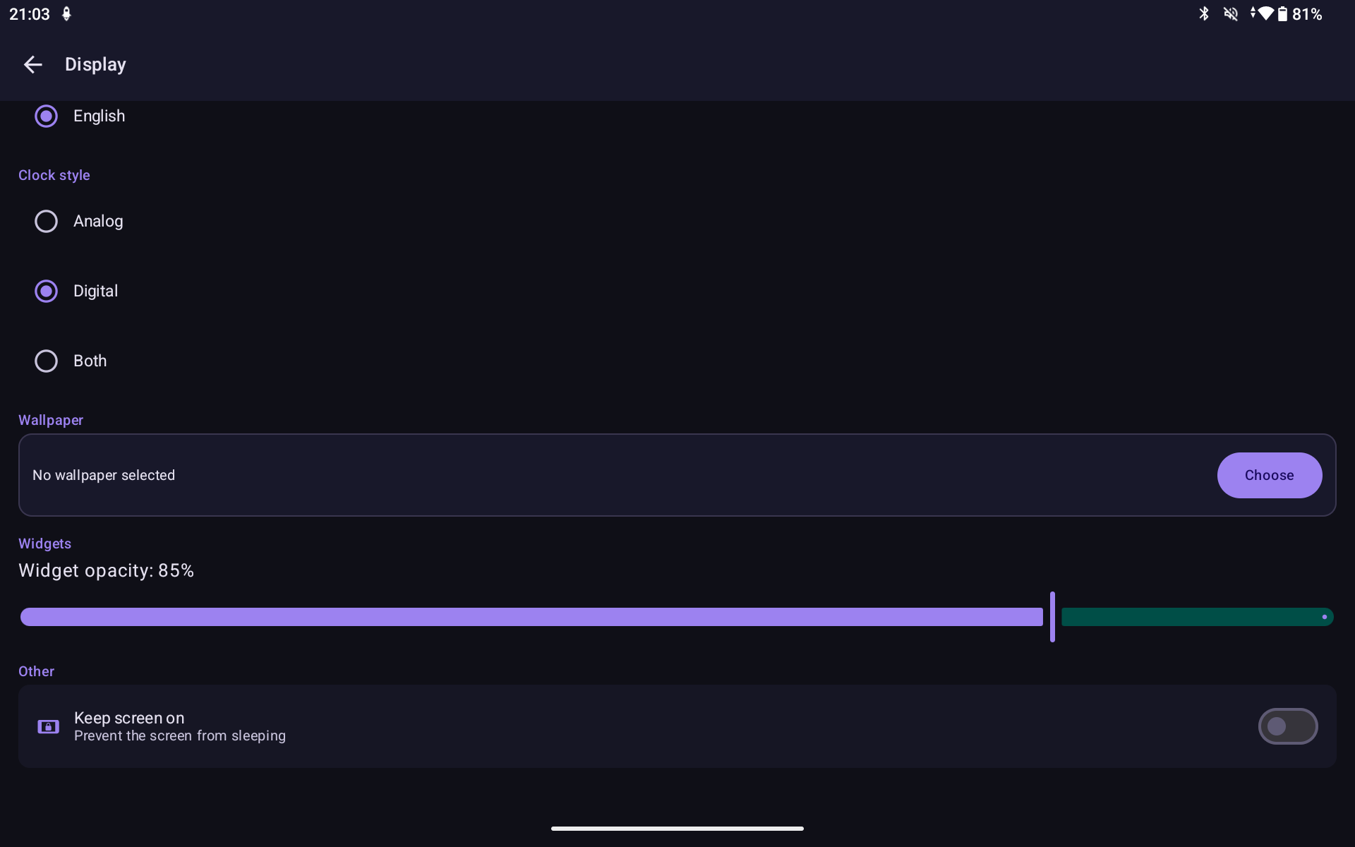 Mi Dashboard screenshot 3